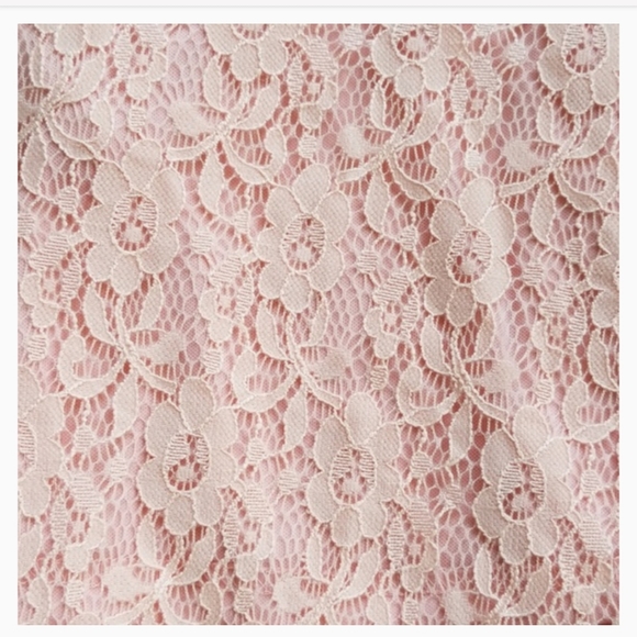 Jumei Yifang Lace Strapless Top Blush Pink Size S - Picture 9 of 9